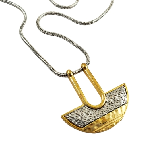 Chico's long pendant necklace art deco necklace - Picture 5 of 12